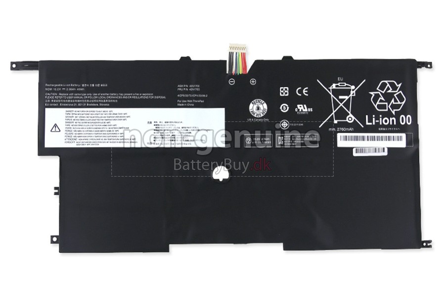 Lenovo ThinkPad X1 CARBON TOUCH(N3NAQGE) laptop udskiftningsbatteri
