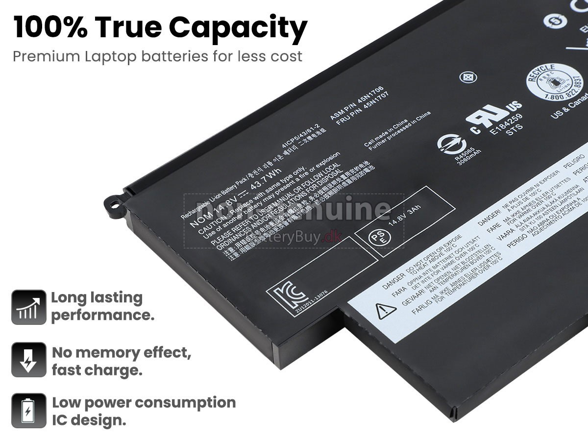 Lenovo ThinkPad YOGA S1-S240 udskiftningsbatteri