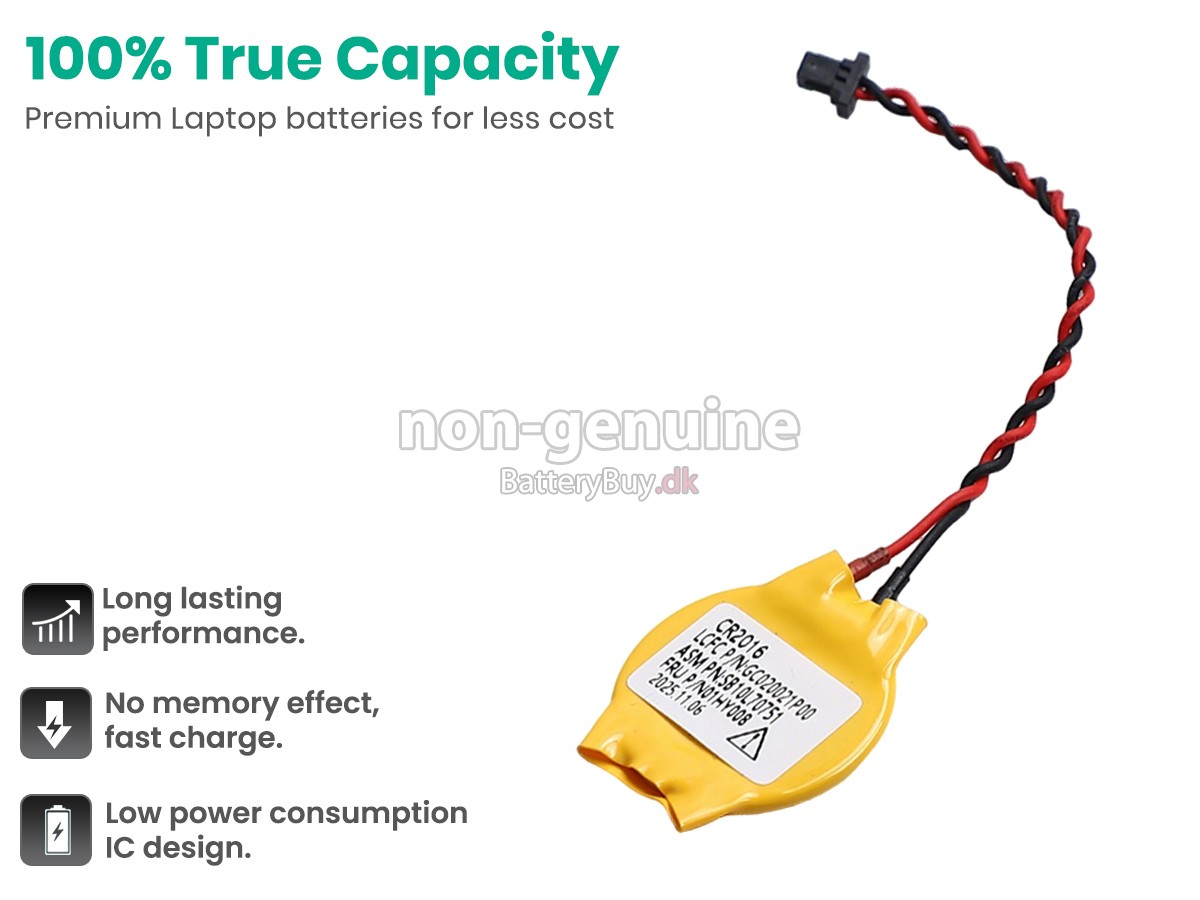 Lenovo THINKPAD X1 CARBON 5TH GEN 20K3 CMOS udskiftningsbatteri