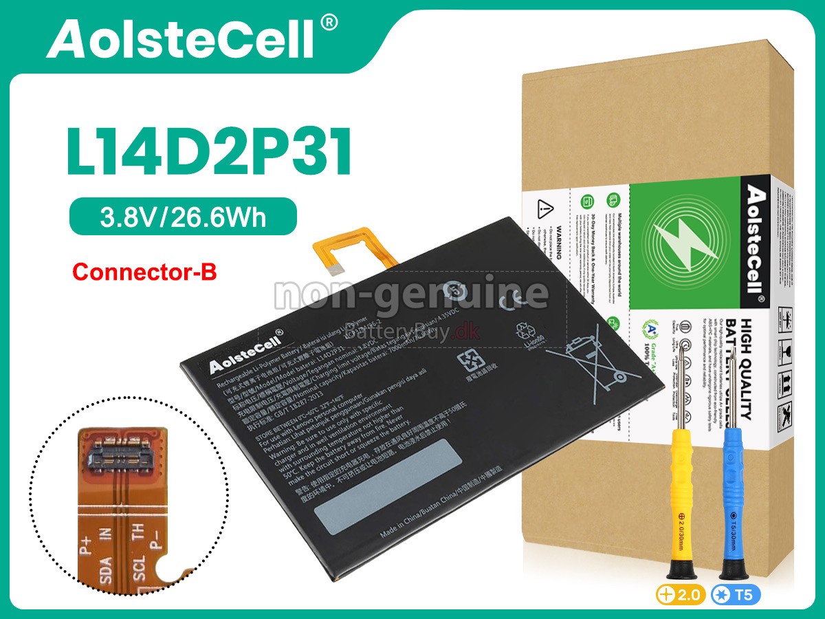 Lenovo TAB 2 A10-30 udskiftningsbatteri