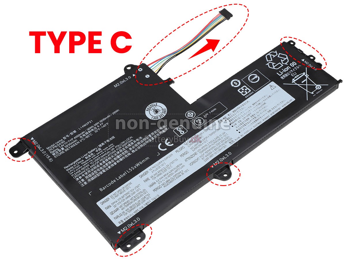 Lenovo IdeaPad 520S-14IKBR 81BL009KGE udskiftningsbatteri