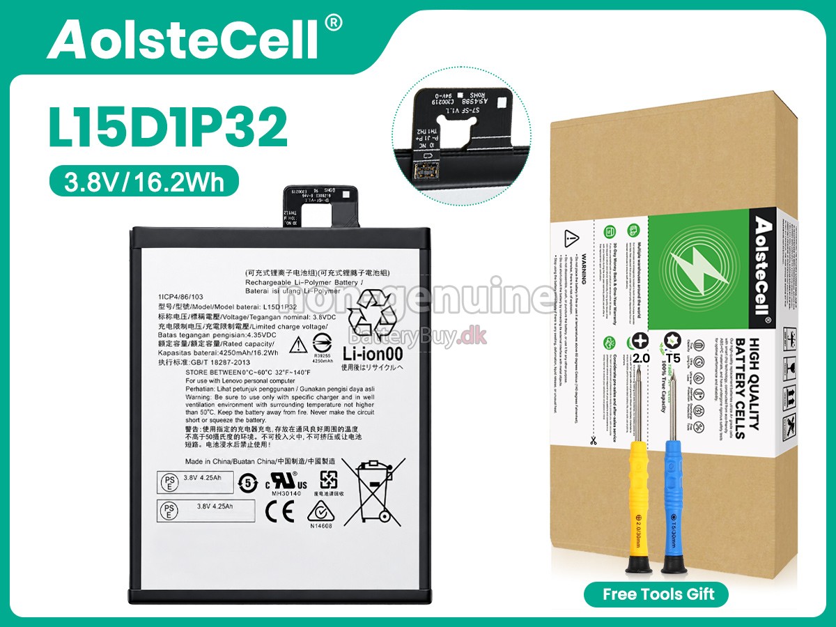 Lenovo L15D1P32 udskiftningsbatteri