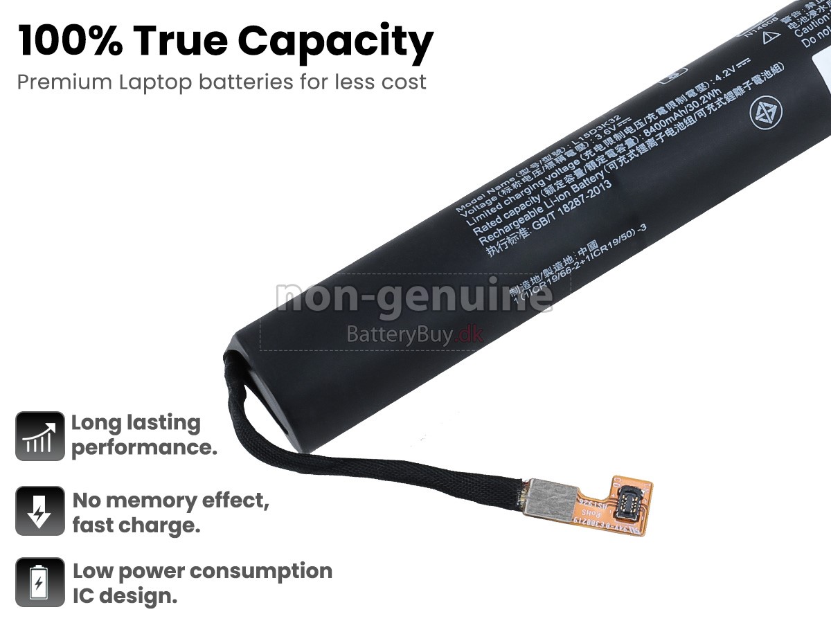 Lenovo L15D3K32 udskiftningsbatteri