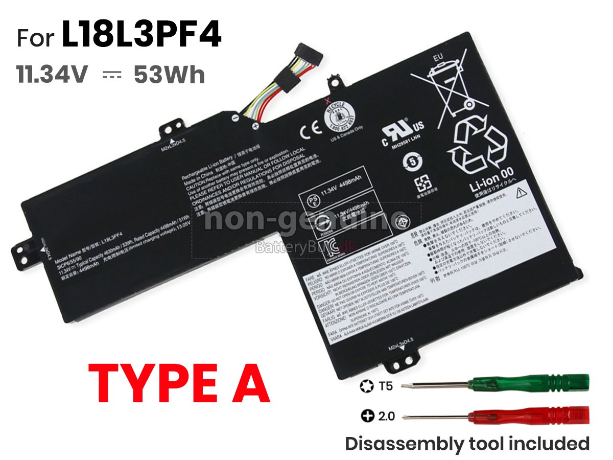 Lenovo L18M3PF8 udskiftningsbatteri