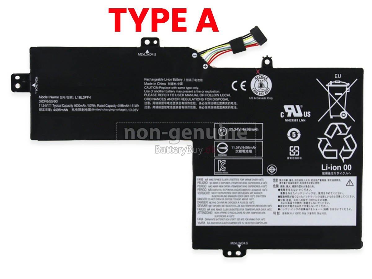 Lenovo L18M3PF8 udskiftningsbatteri