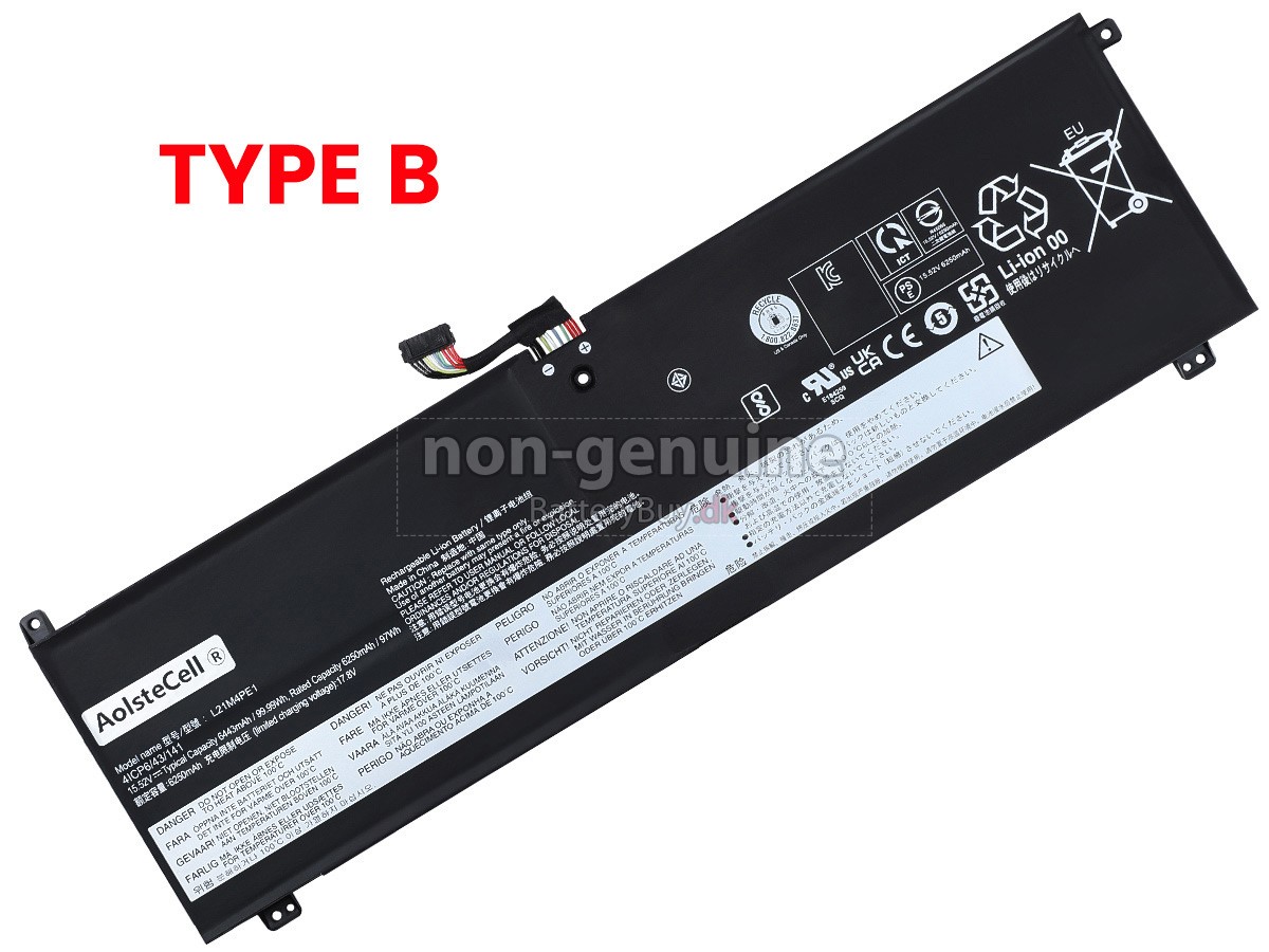 Lenovo YOGA 7 16IAH7-82UF0013FR udskiftningsbatteri