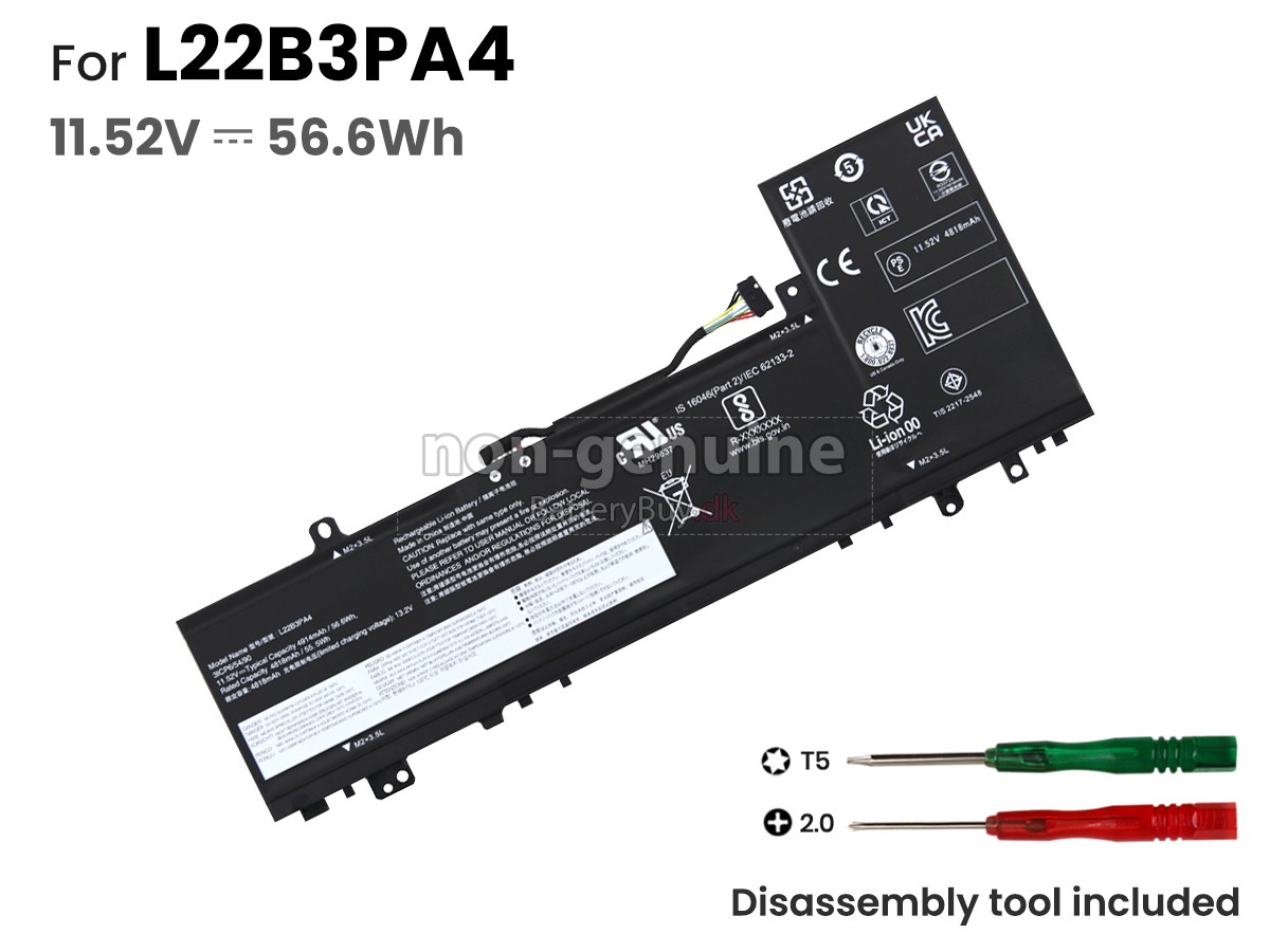 Lenovo IdeaPad SLIM 5 14IRL8-82XD004MRM udskiftningsbatteri