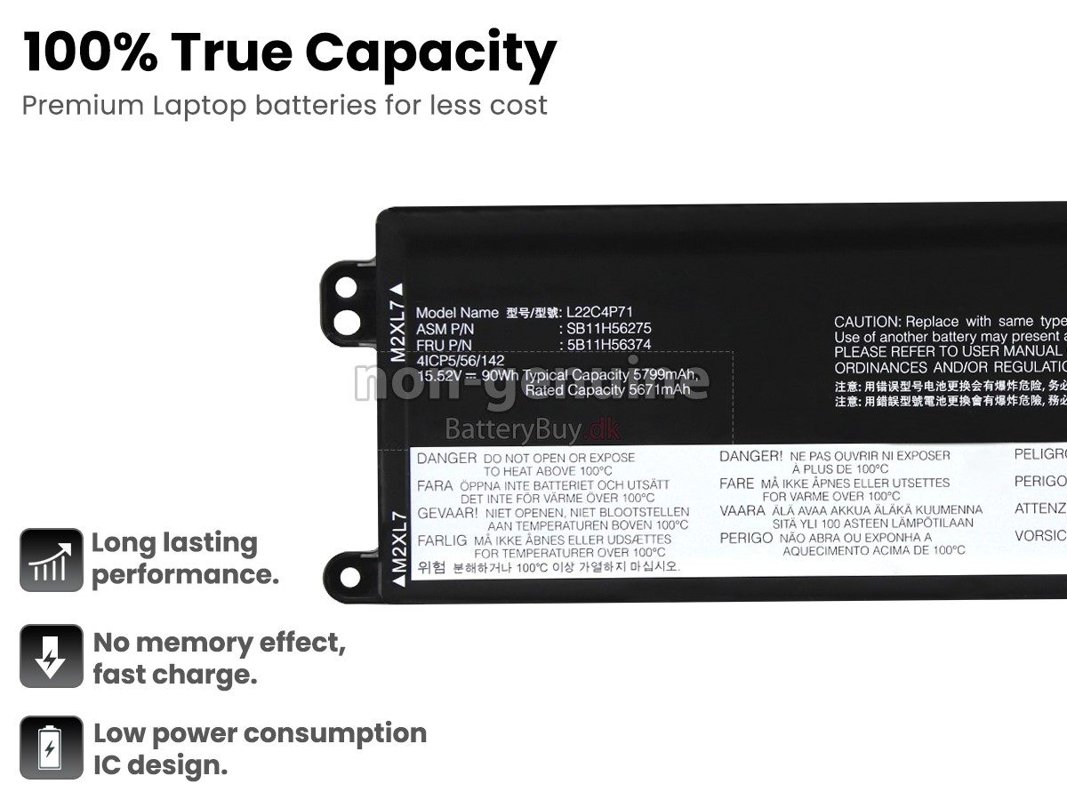 Lenovo ThinkPad P16V GEN 1-21FC002PGP udskiftningsbatteri