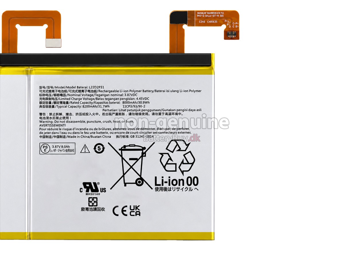 Lenovo L22D2P31 udskiftningsbatteri