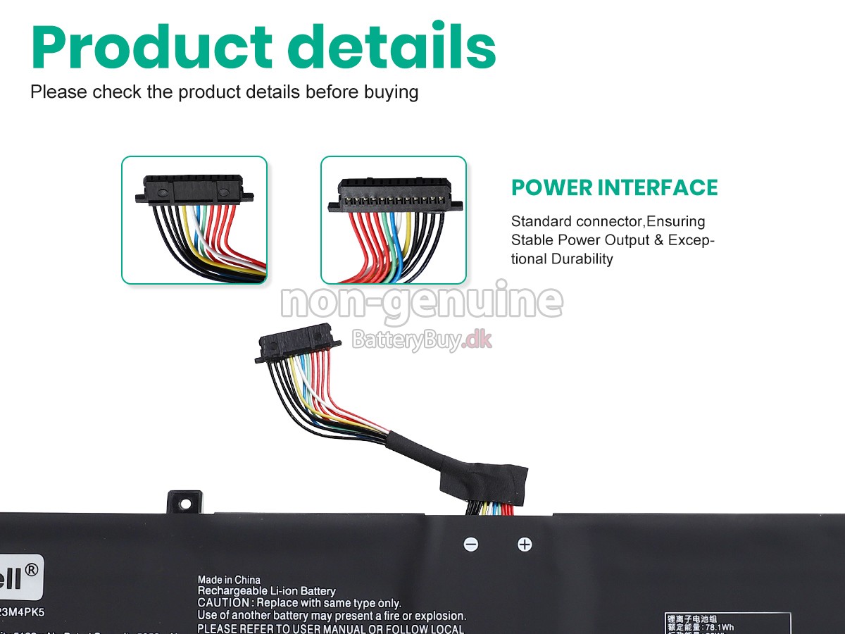 Lenovo LEGION 5 16IRX9-83DG001QMX udskiftningsbatteri