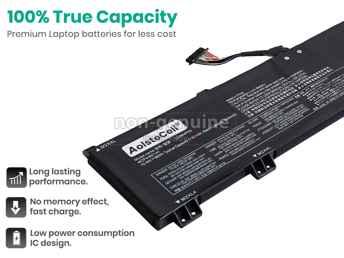 Lenovo LEGION 5 16IRX9-83DG001QMX udskiftningsbatteri