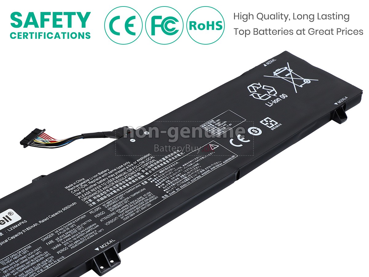 Lenovo LEGION 5 16IRX9-83DG001QMX udskiftningsbatteri
