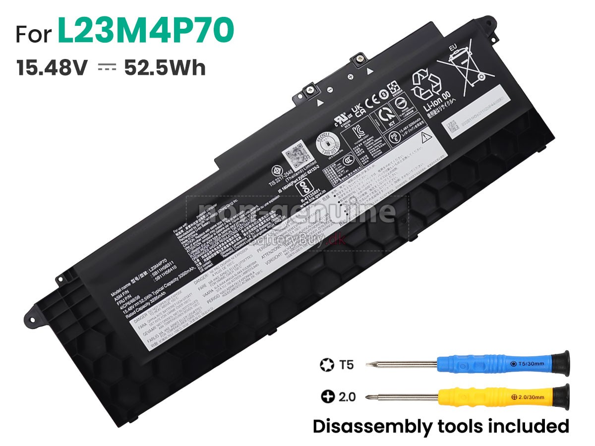 Lenovo L23M4P70 udskiftningsbatteri