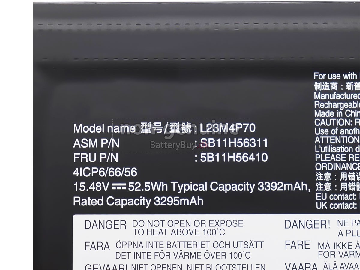 Lenovo L23M4P70 udskiftningsbatteri