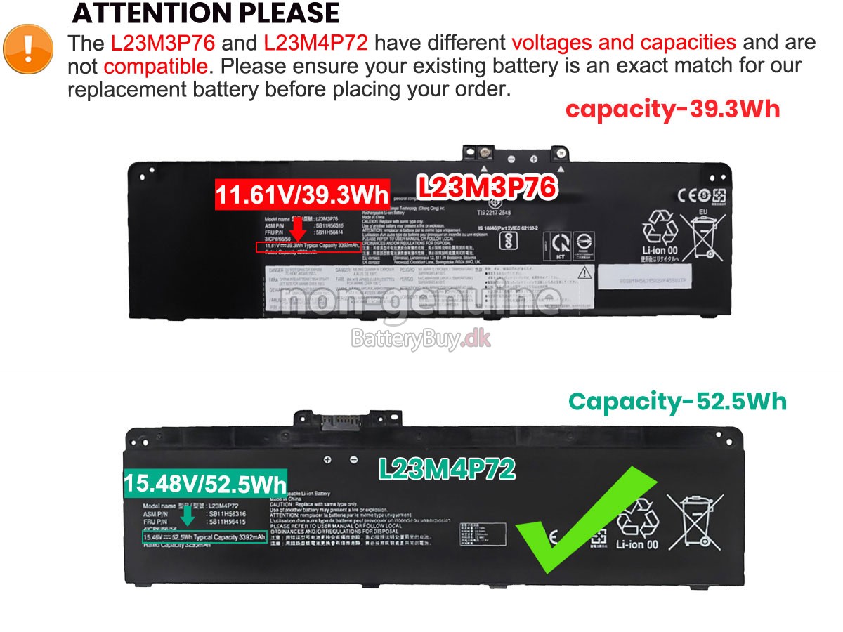 Lenovo ThinkPad T14 GEN 5-21ML0068UK udskiftningsbatteri
