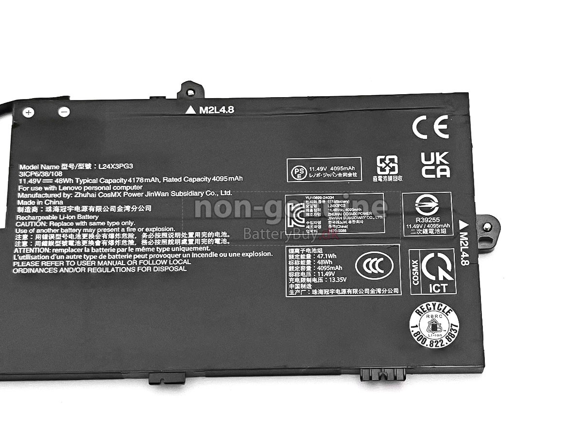Lenovo L24X3PG3 udskiftningsbatteri