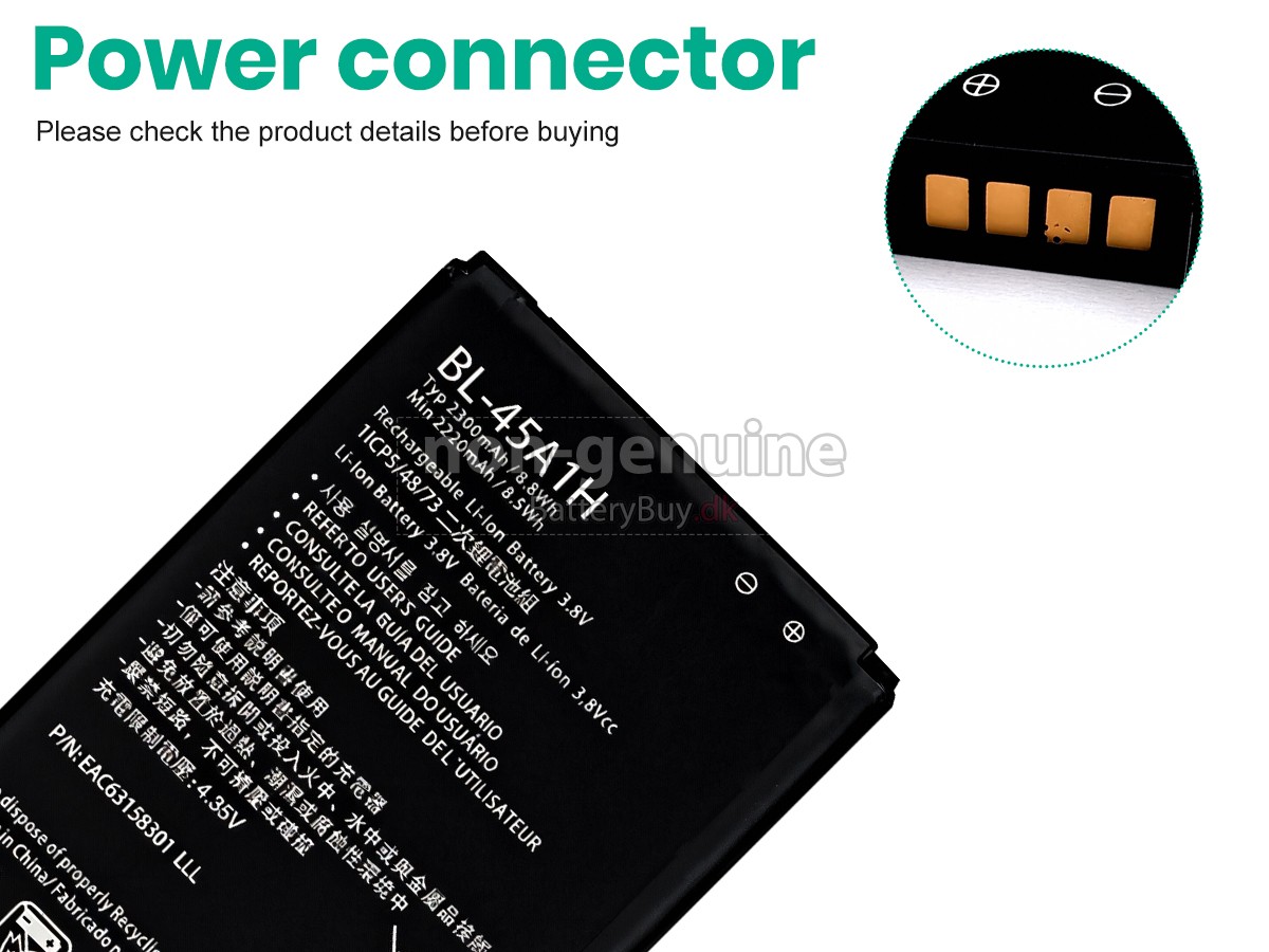 LG BL-45A1H udskiftningsbatteri