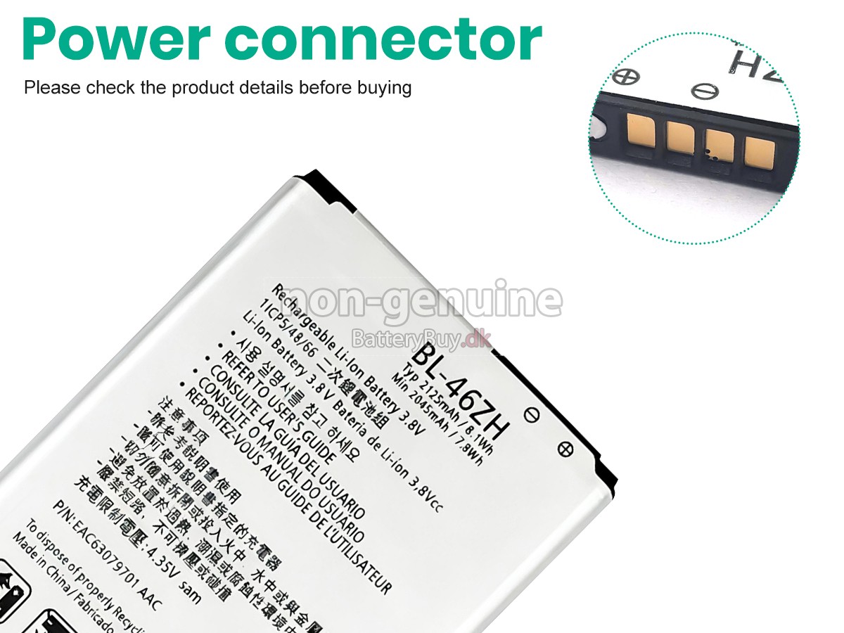 LG BL-46ZH udskiftningsbatteri