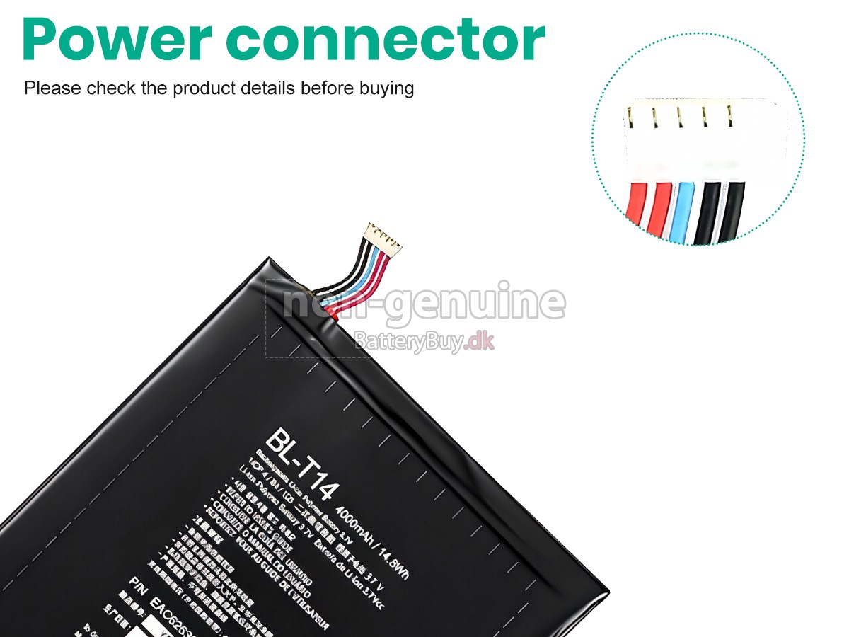 LG G PAD 8.0 4G udskiftningsbatteri