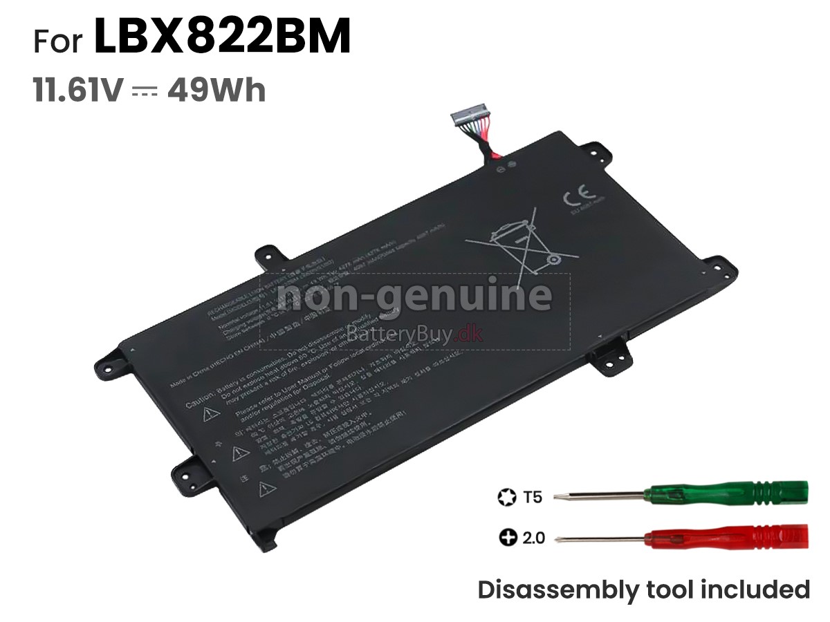 LG LBX822BM udskiftningsbatteri