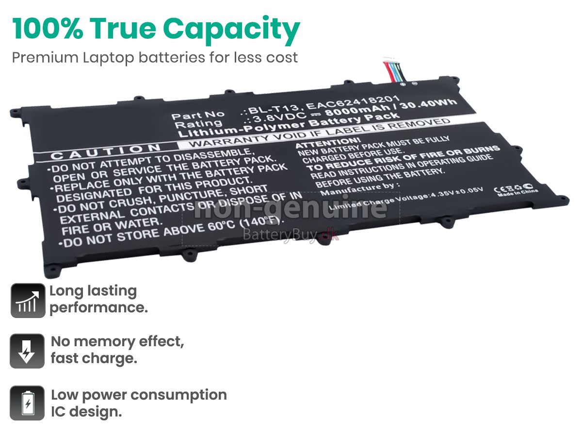 LG G PAD Tablet 10.1 udskiftningsbatteri