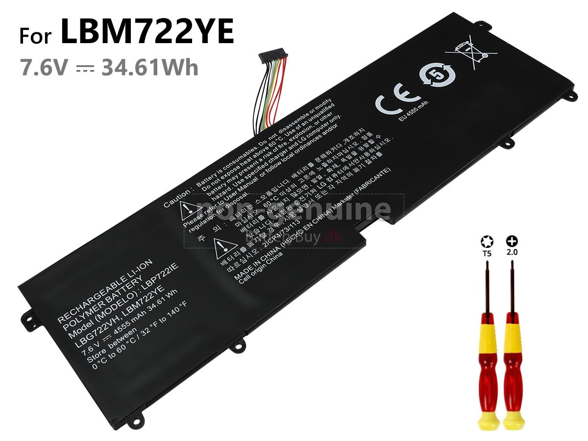 LG LBM722YE laptop udskiftningsbatteri