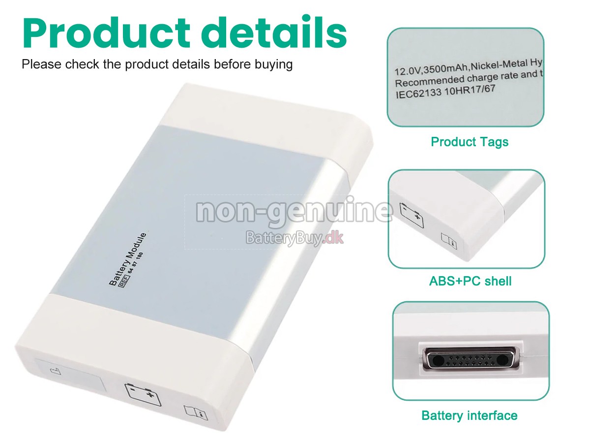 Maquet 6487180 udskiftningsbatteri