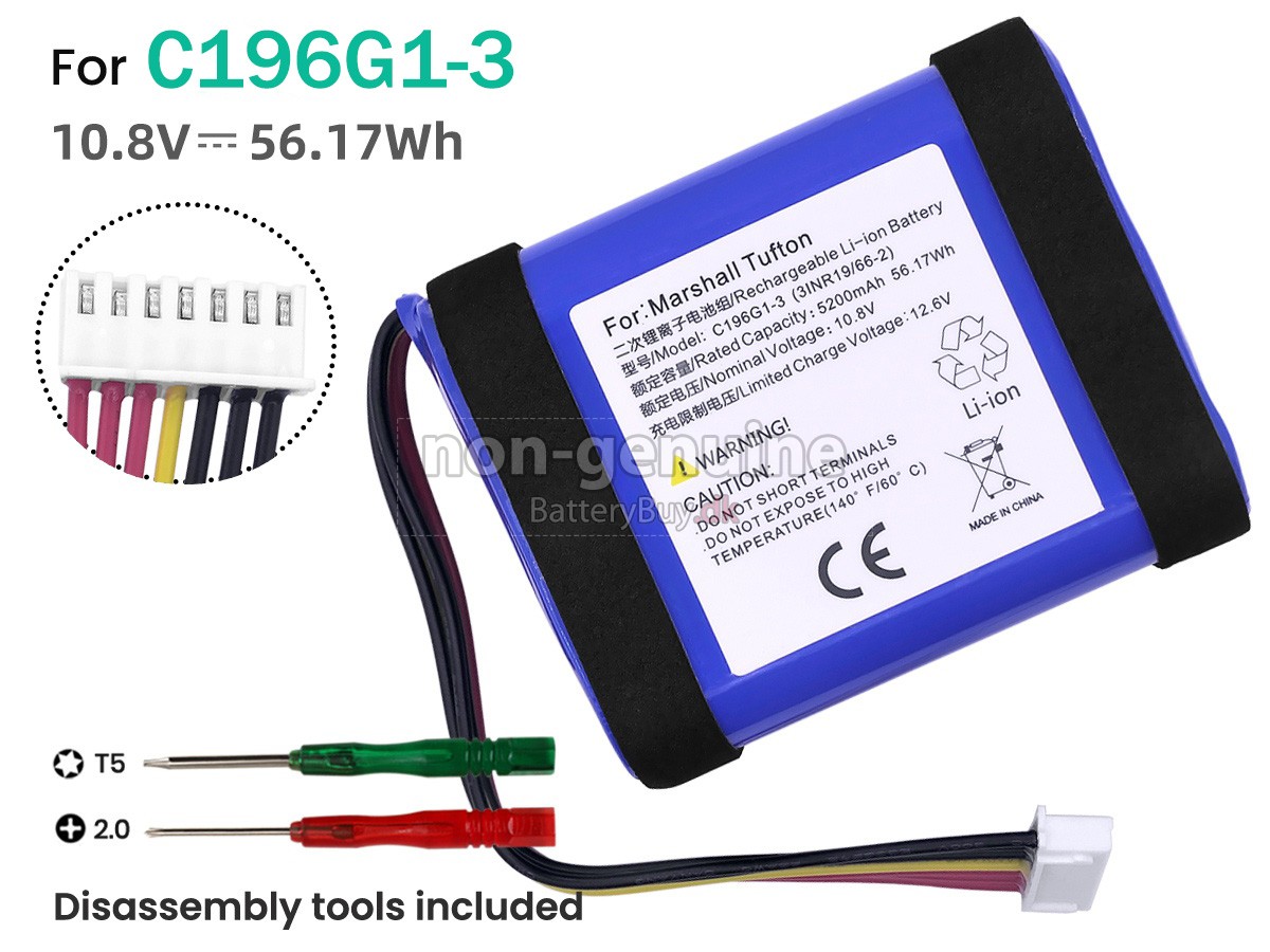Marshall C196G1 udskiftningsbatteri