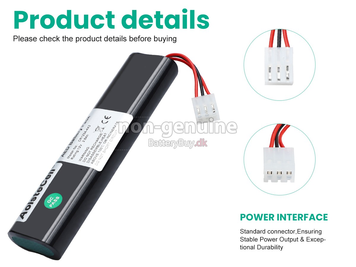 MB AED-7000 udskiftningsbatteri