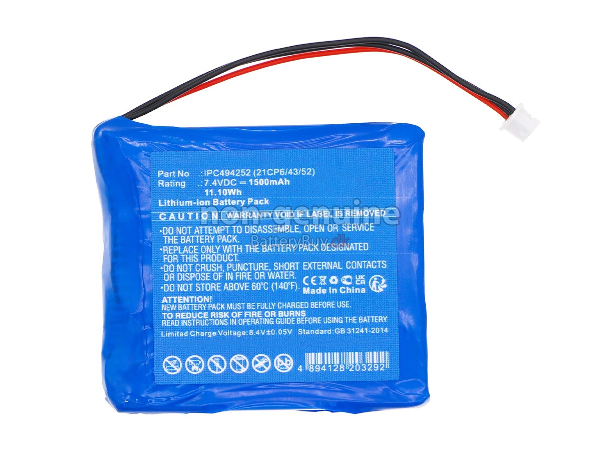 Medcaptain IPC494252 udskiftningsbatteri