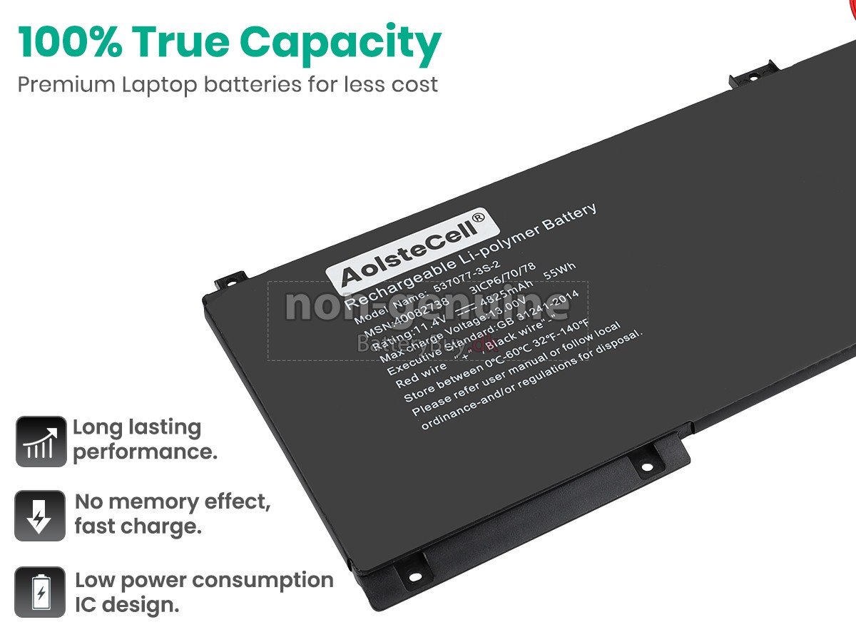 Medion 537077-3S-2 udskiftningsbatteri
