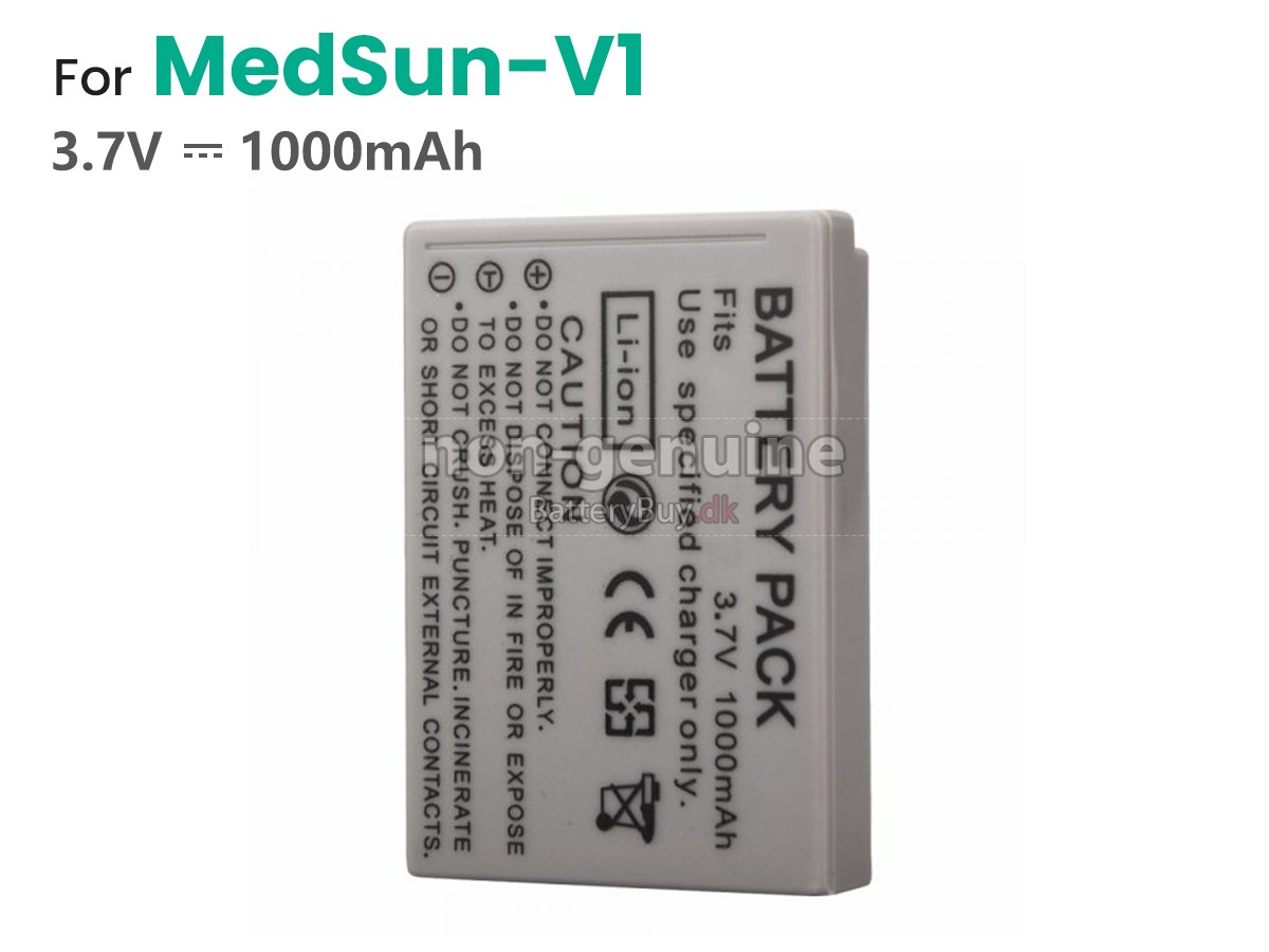 MEDSUN MEDSUN-V1 udskiftningsbatteri