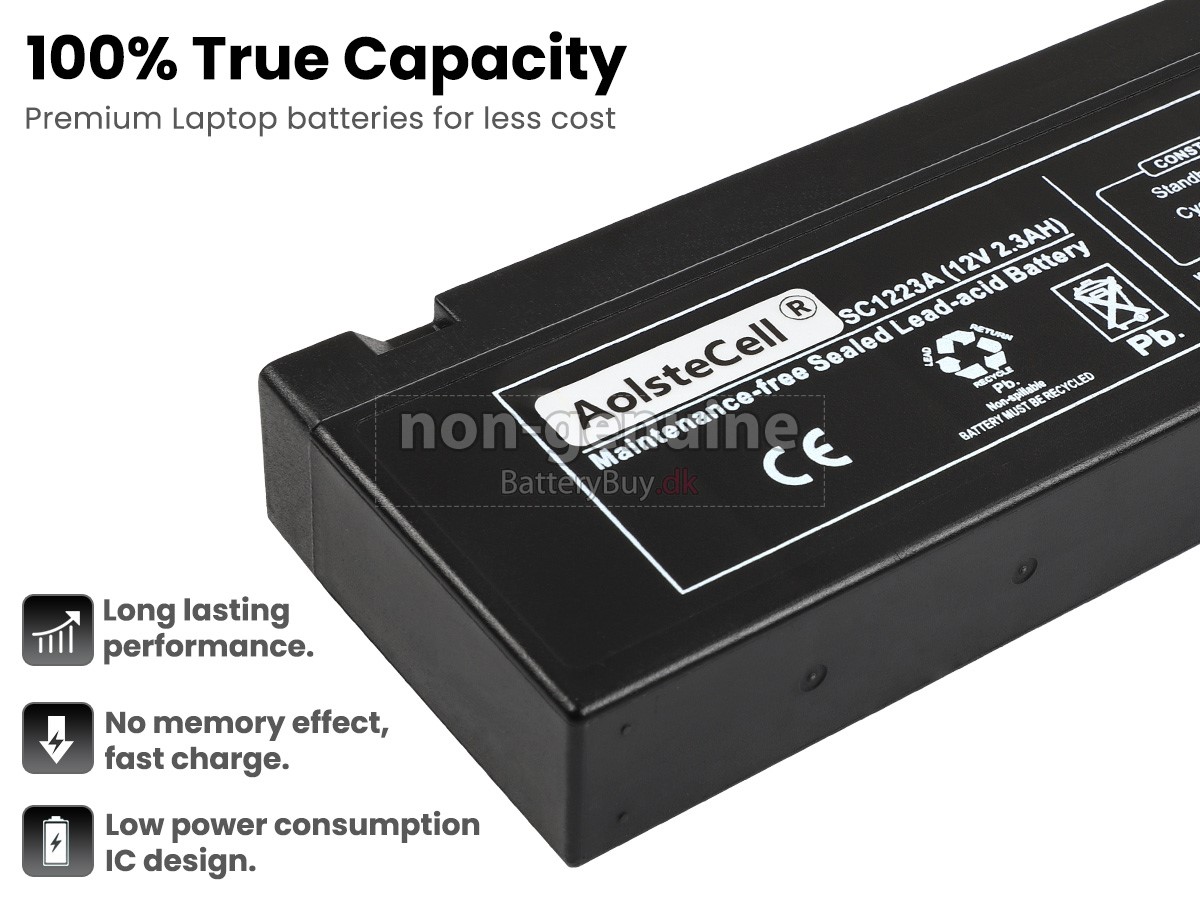 Mindray MEC-2000 PATIENT MONITOR udskiftningsbatteri