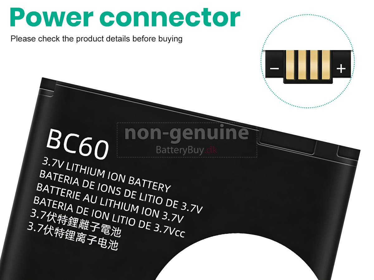 Motorola BC60 udskiftningsbatteri