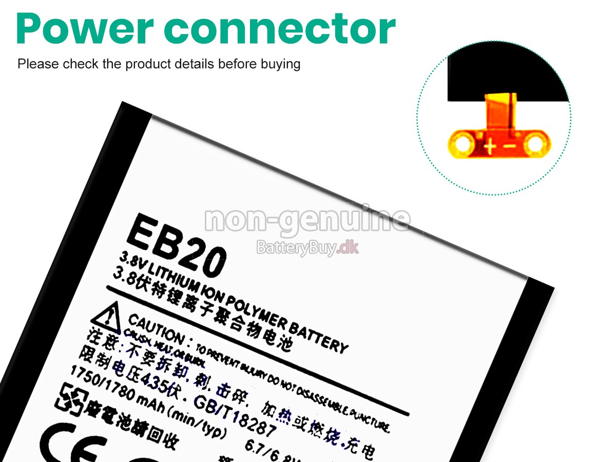 Motorola EB20 udskiftningsbatteri