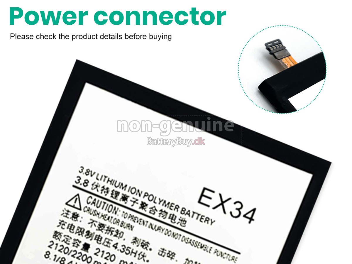Motorola EX34 udskiftningsbatteri