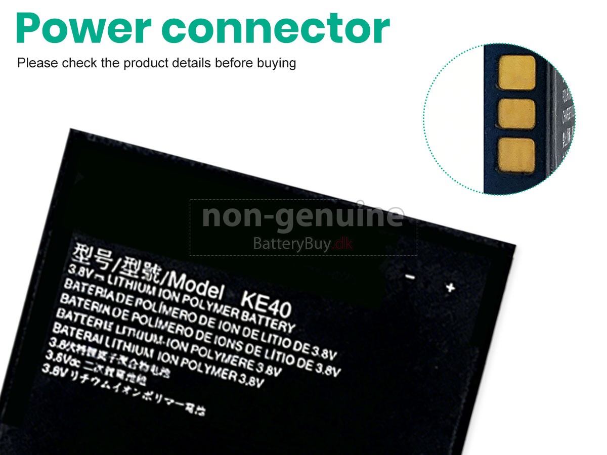 Motorola E6 udskiftningsbatteri