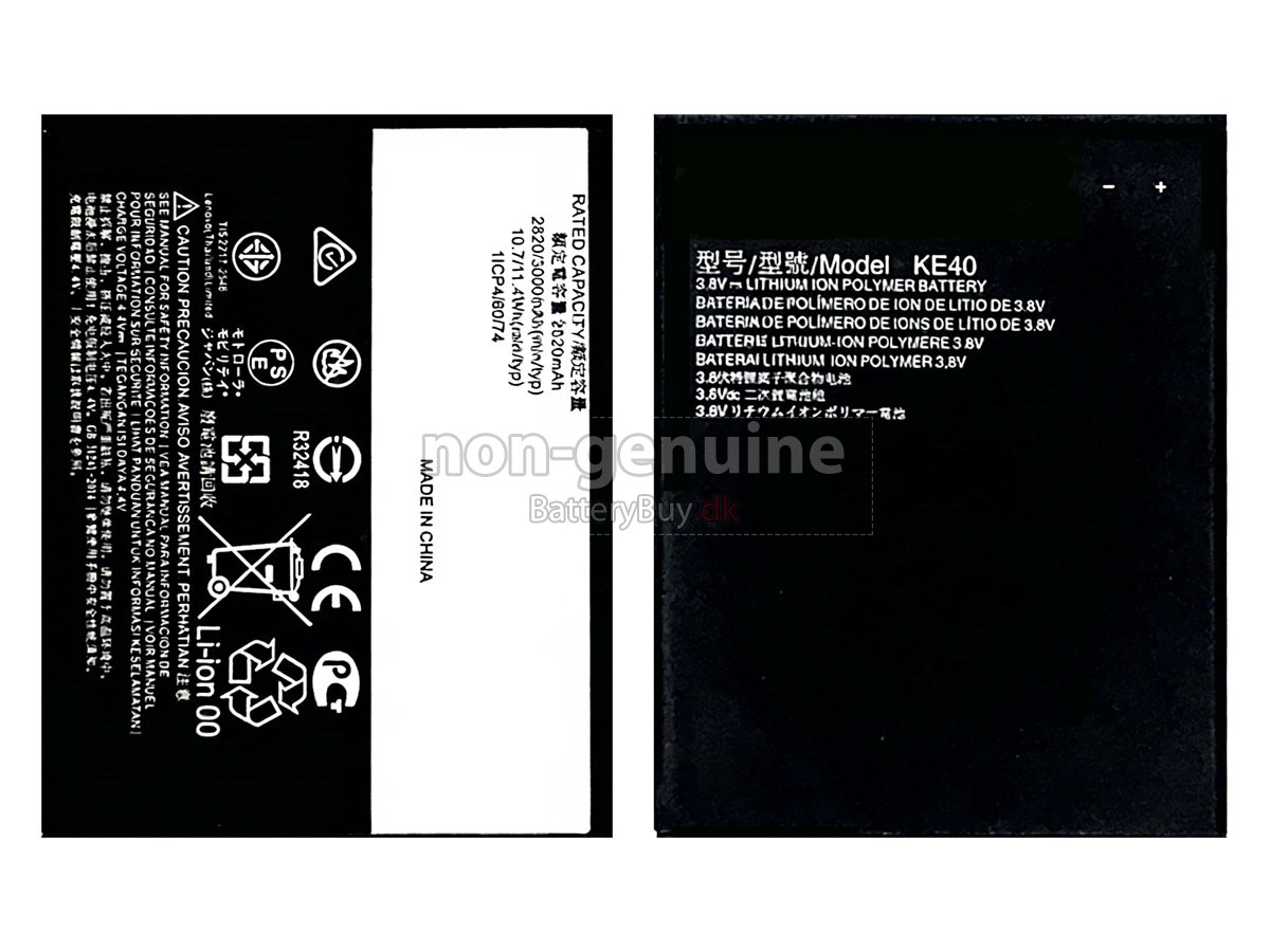 Motorola E6 udskiftningsbatteri