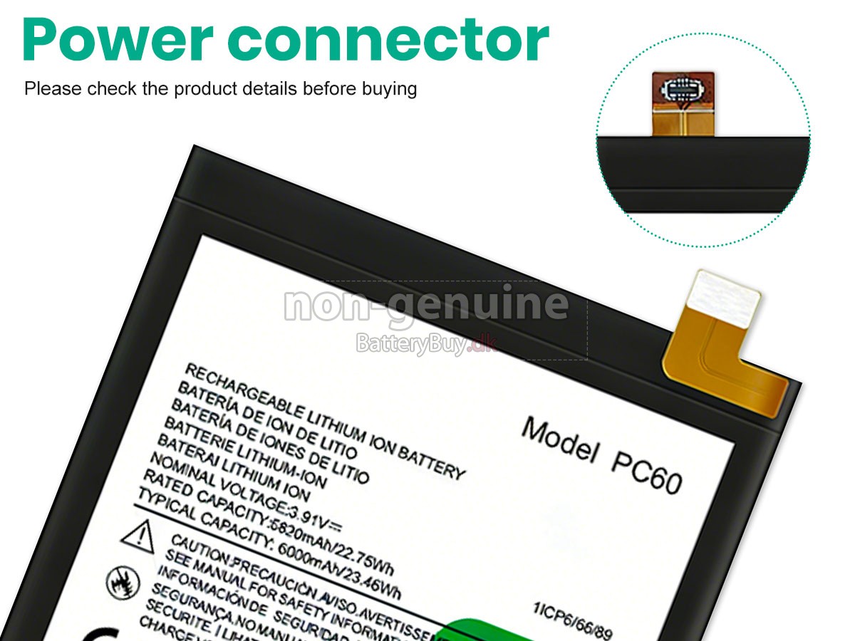 Motorola G24 POWER udskiftningsbatteri