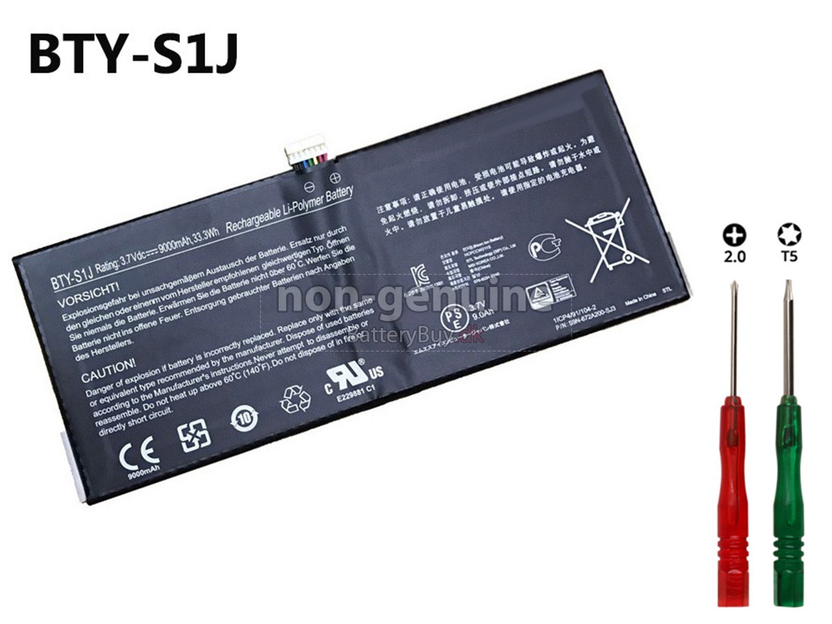MSI BTY-S1J laptop udskiftningsbatteri