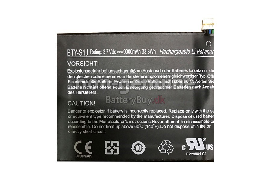 MSI BTY-S1J laptop udskiftningsbatteri