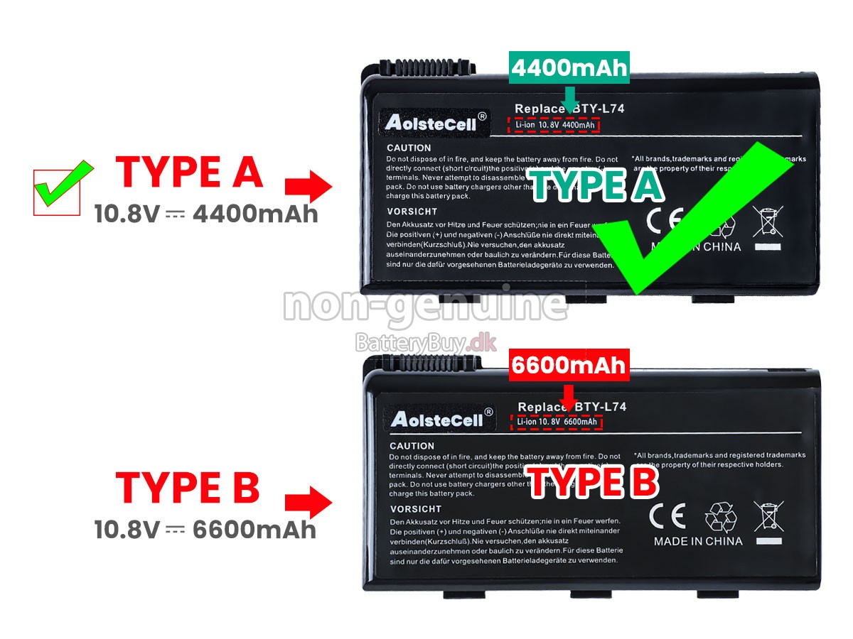 MSI CR700-205NE udskiftningsbatteri