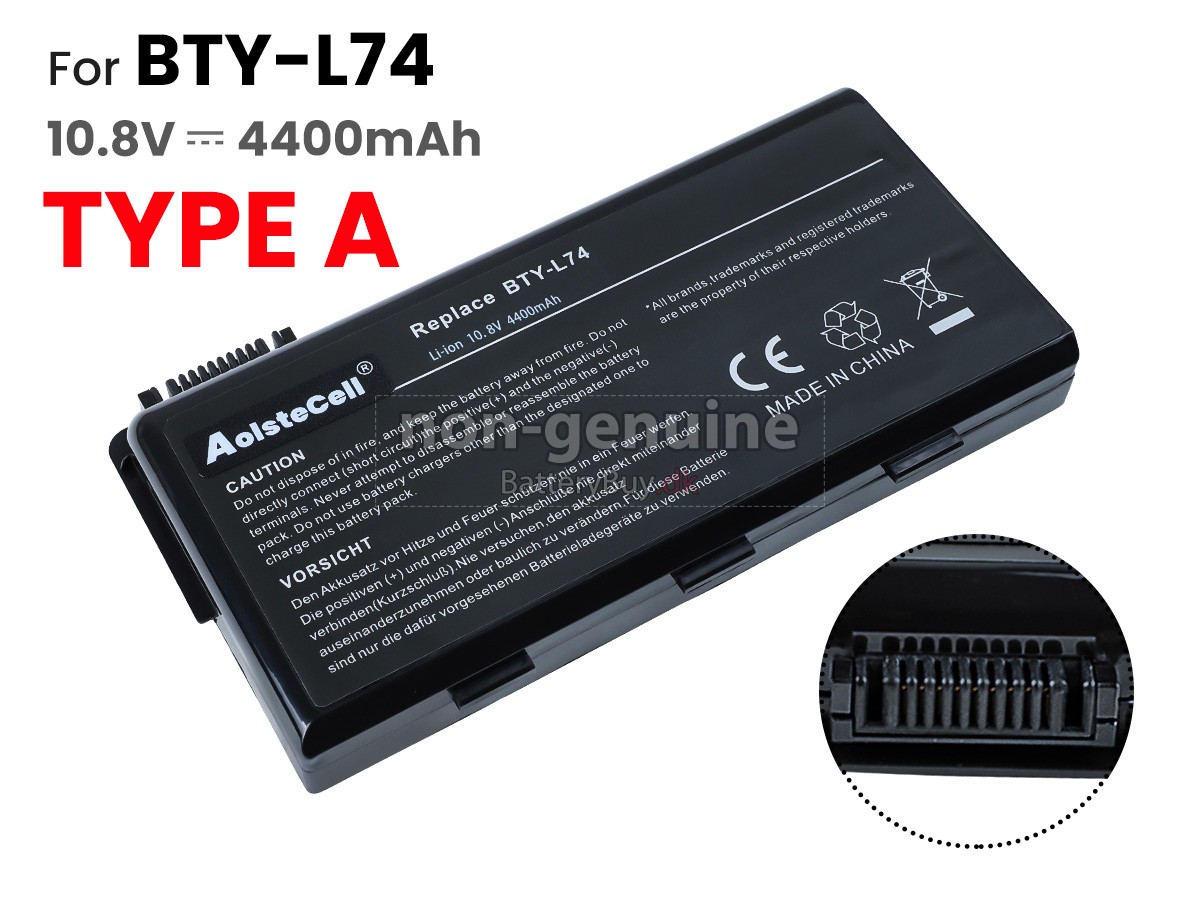 MSI CR700-205NE udskiftningsbatteri