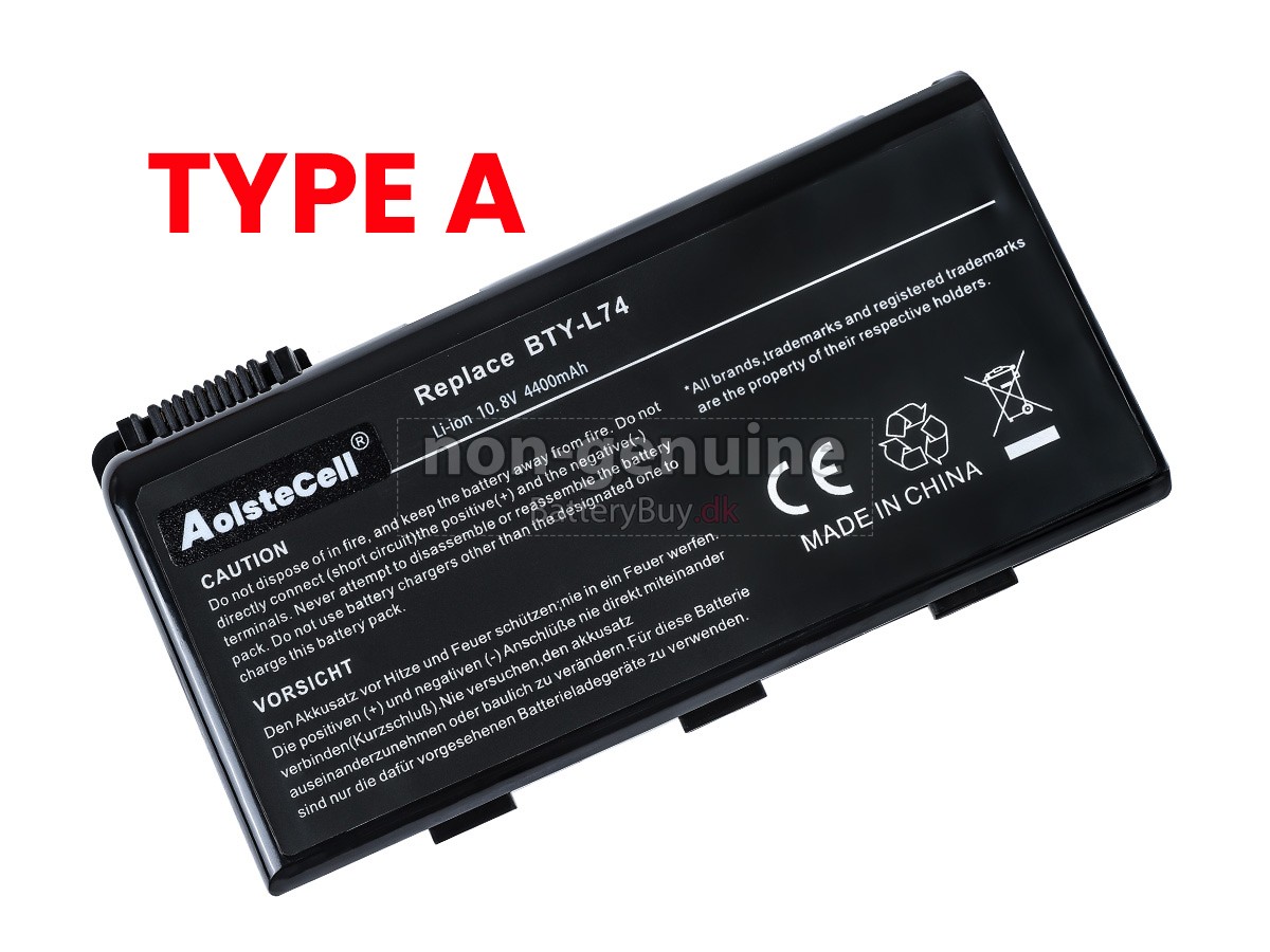 MSI CR700-205NE udskiftningsbatteri