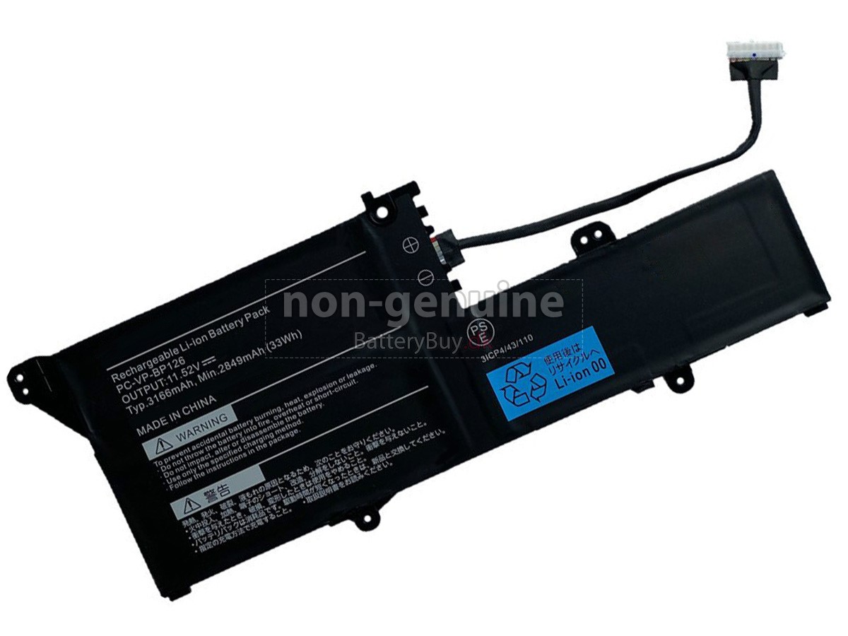 NEC PC-VP-BP120 udskiftningsbatteri