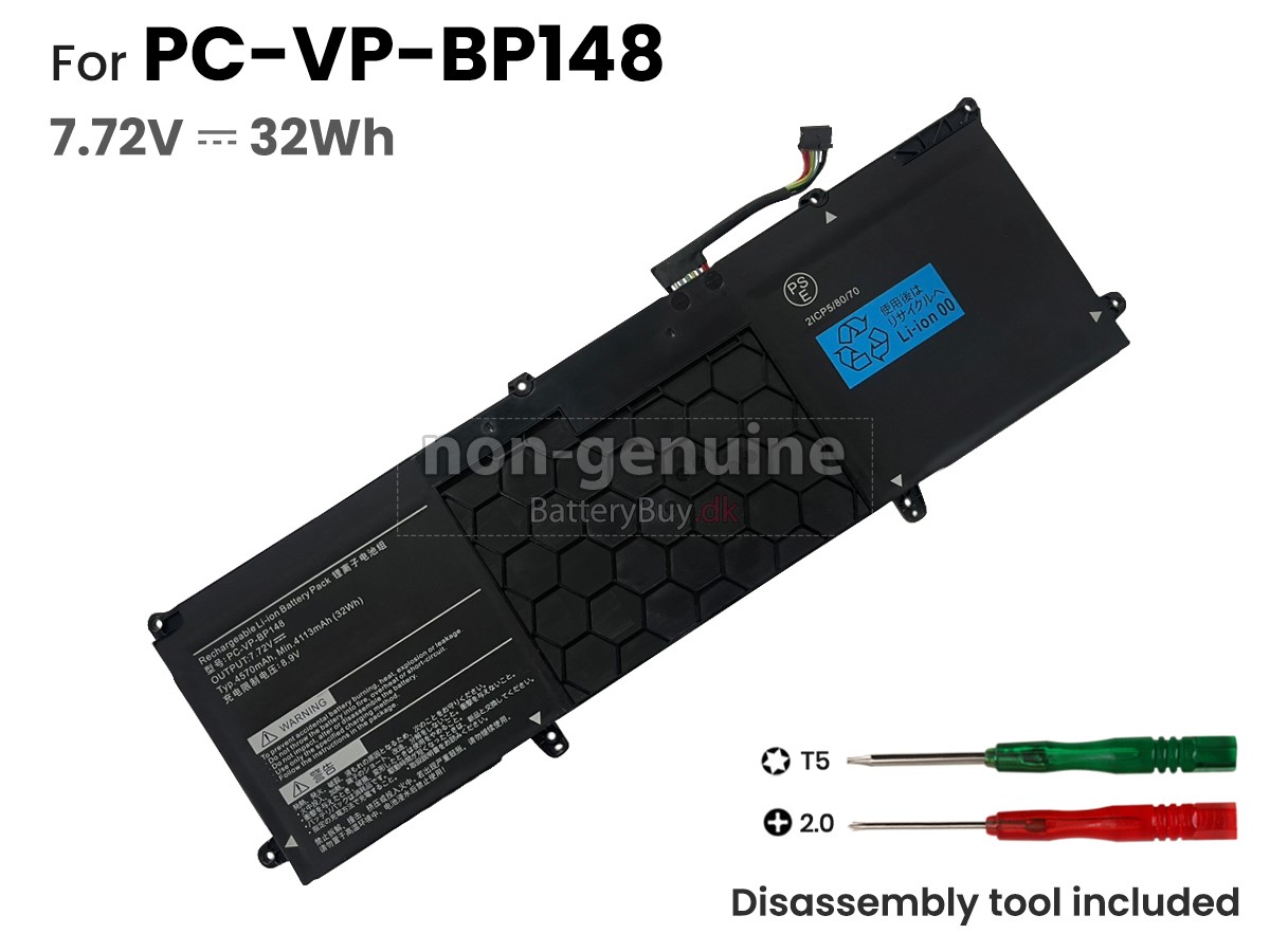NEC PC-VP-BP148(2ICP5/80/70) udskiftningsbatteri