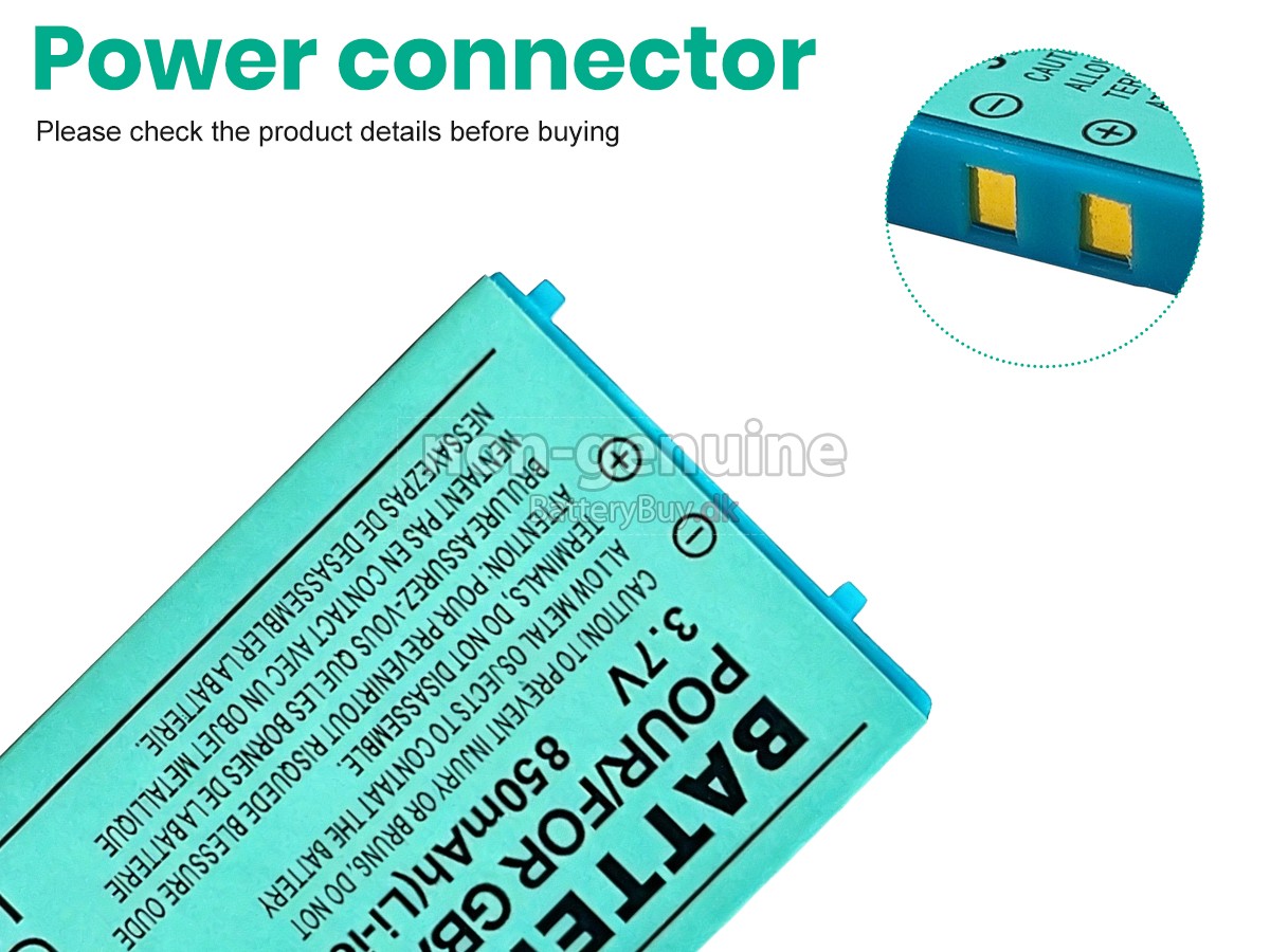 Nintendo GBA-SP udskiftningsbatteri
