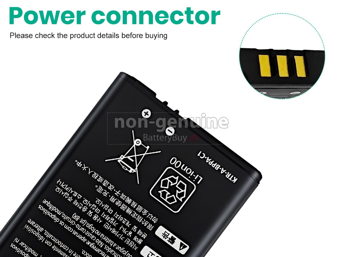 Nintendo KTR-003 udskiftningsbatteri