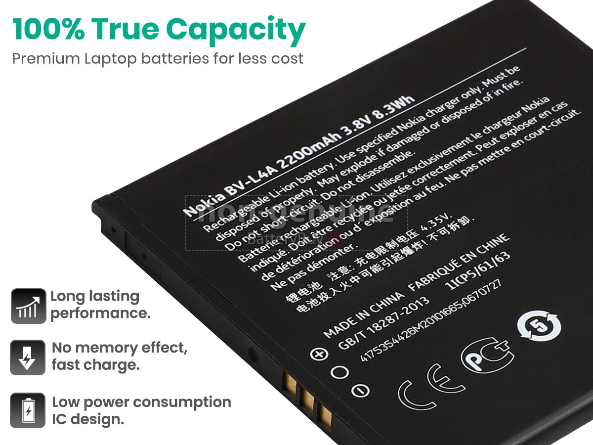 Nokia RM-984 udskiftningsbatteri