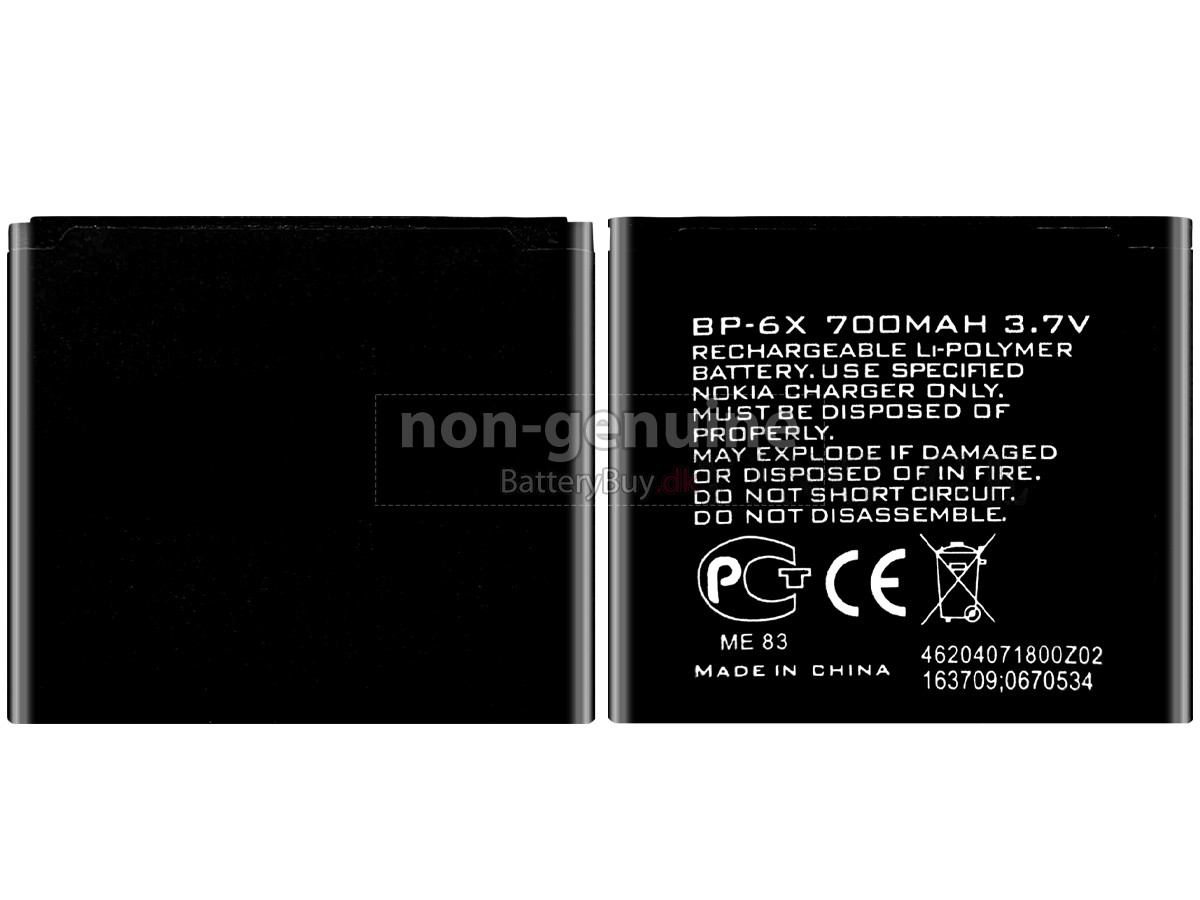 Nokia 8800D udskiftningsbatteri